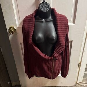 Harley-Davidson Deep Red V-Neck Sweater